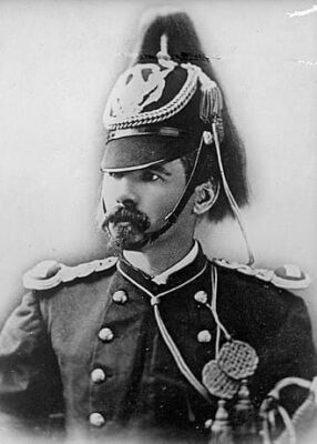 In this photo, Keogh is in full military dress