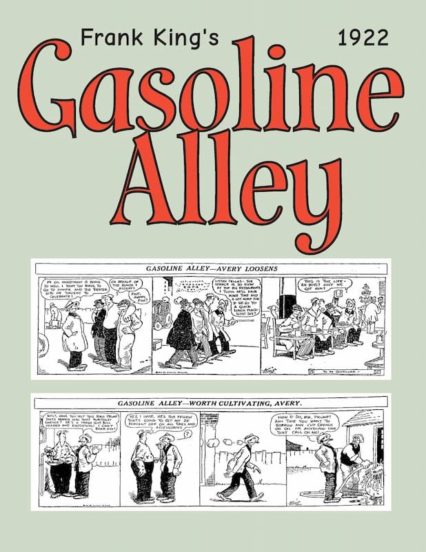 This shows two comic strips from Gasoline Alley. It is dated 1922.