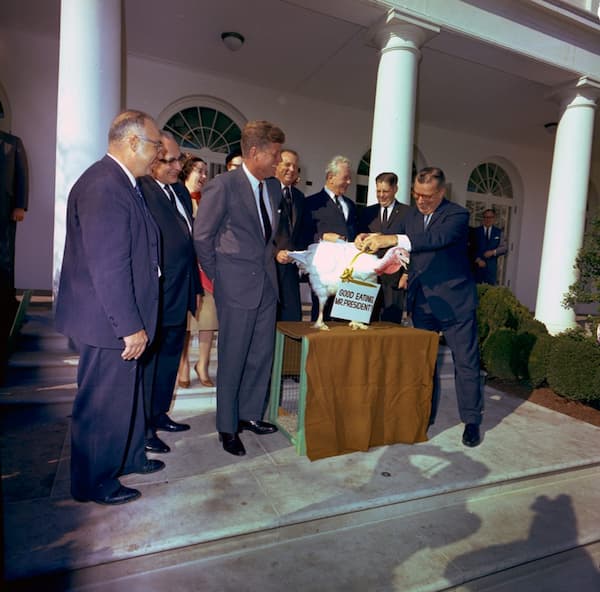 John F. Kennedy and turkey pardon