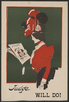 A sample cover of Judge, a satirical magazine published in four-color in the early 20th century.