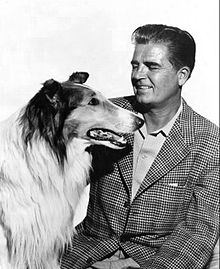 Lassie and Rudd Weatherwax, 1955