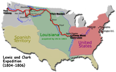 Lewis and Clark map