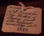 Lincoln's patent tag