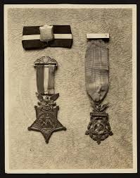 This is a display for the medals that Dr. Mary Walker was awarded.