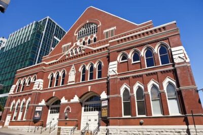Ryman Auditorium and Grand Ole Opry where Ernest Tubb introduced "A Soldier's Last Letter."
