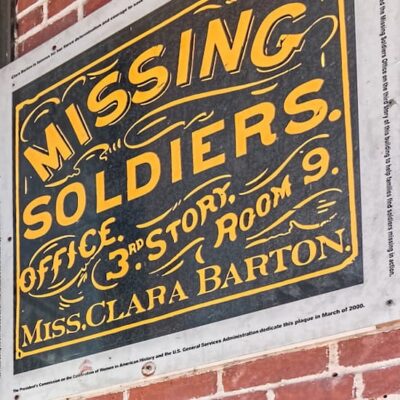 a sign that was found when the building was undergoing renovation.