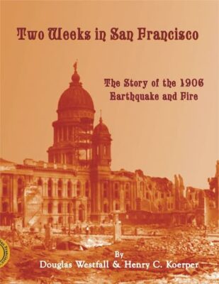 This is the cover of the book about the San Francisco earthquake and fire that wiped out much of the city in 1906.
