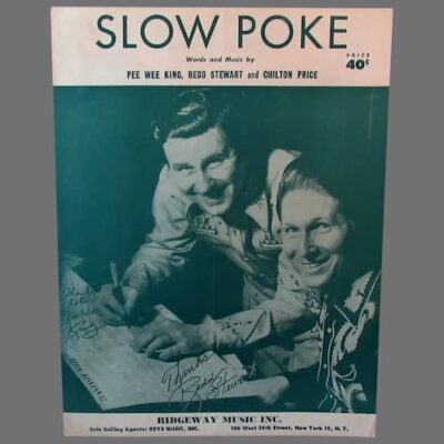 Pee Wee King and Redd Stewart, song writing partners