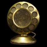 Vintage microphone made of brass. Created by Western Electric.