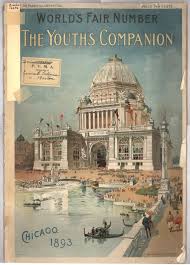 A cover image of The Youth's Companion. It shows the building built for the Chicago World's Fair