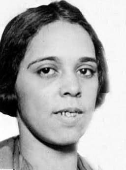 Black and white photo of Gladys Sweet as a young woman.