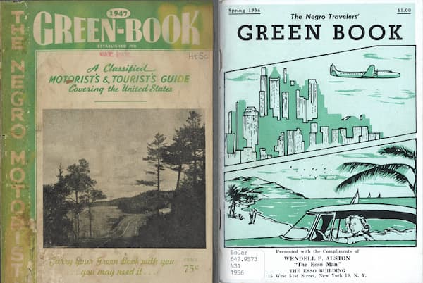 Two sample covers of The Negro Travelers' Green Book, 1947 and 1956