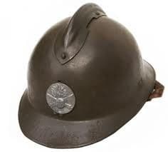 Because the Harlem Hellfighters fought alongside the French military, they wore the French helmets and used French weaponry.