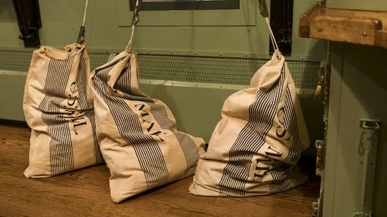 stock photo of mailbags