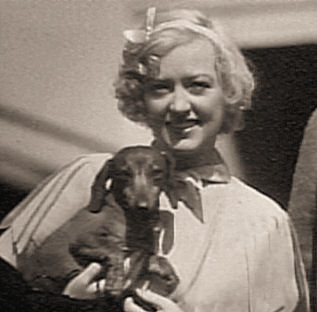 marion-davies and Dachshund