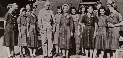 This is a group shot of the women, perhaps taken after rescue.