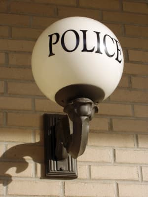 This is a stock color photo of a globe indicating a Police station.