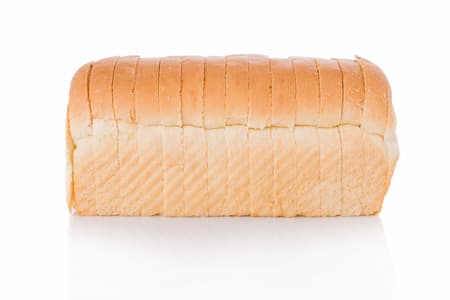 Sliced white bread
