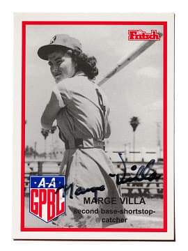 Marge Villa at bat
