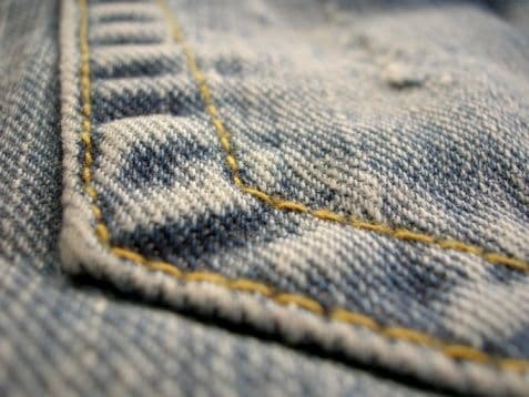 vintage pocket vintage blue jeans